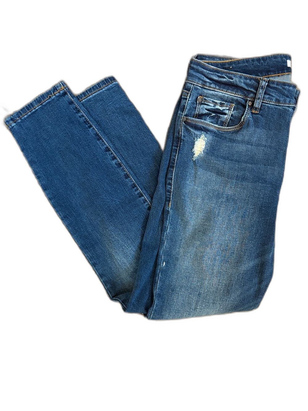 BP Nordstrom Women's Distressed Skinny Jeans Size 30 Blue Medium Wash Denim